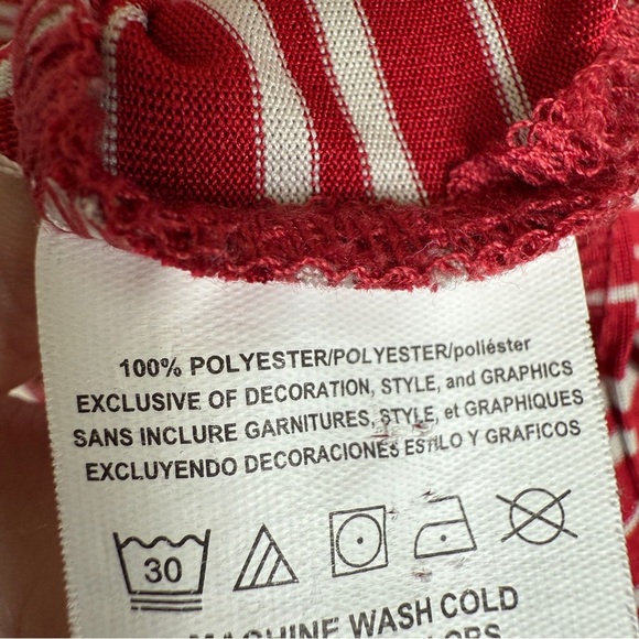 Men's Arizona Cardinals Striped Polo Shirt Red XL Short Sleeve NFL Apparel - Picture 6 of 6